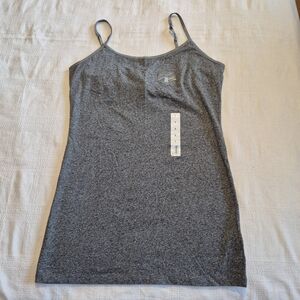 SO women's size Large gray tunic cami adjustable shoulders shelf bra NWT